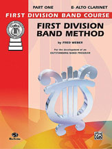 First Division Band Method Book 1 Alto Clarinet band method book cover